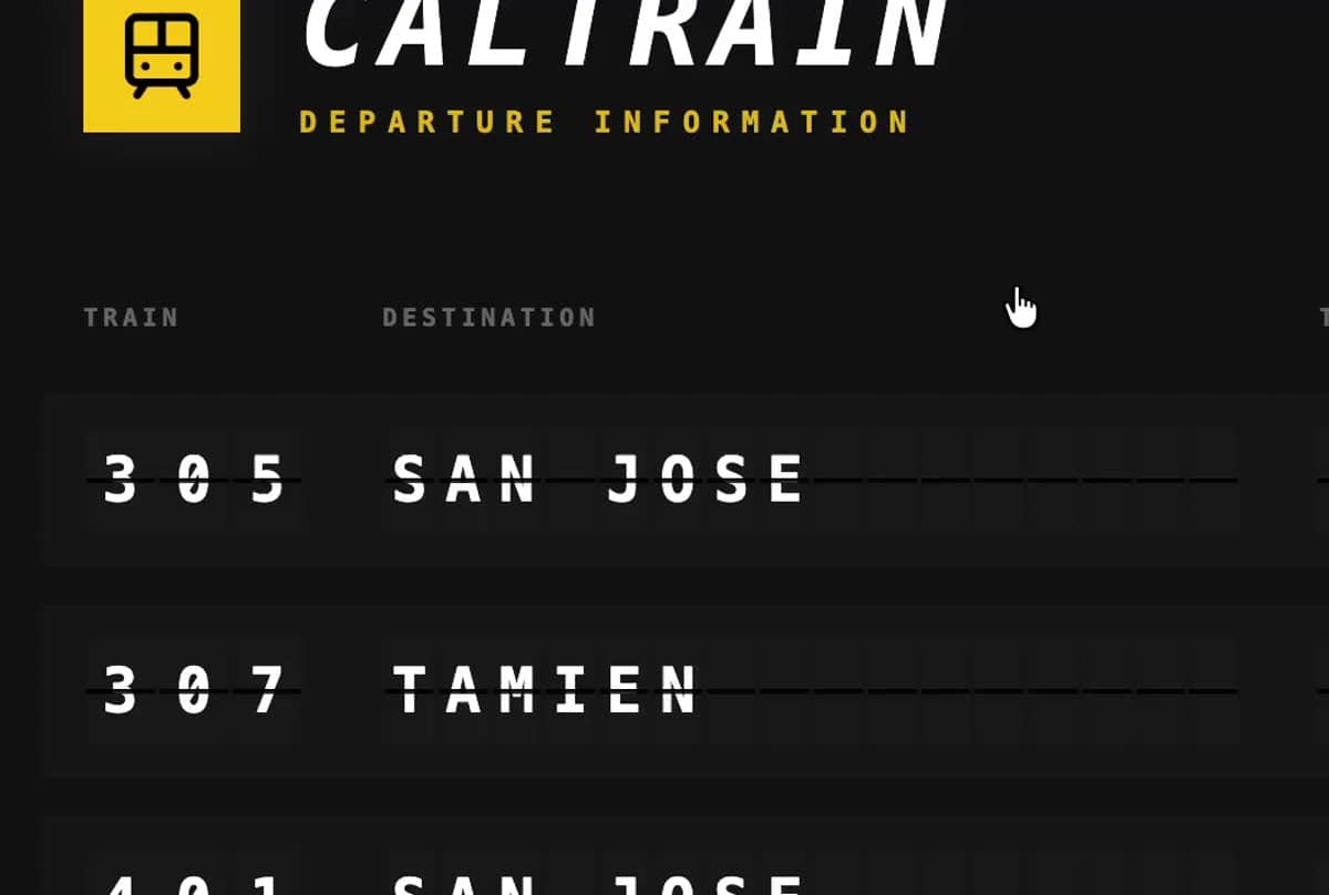 Transit/Airport Split-Flap Display